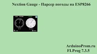 Nextion Gauge - Парсер погоды