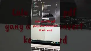 Cara cepat dan mudah convert pdf ke word