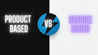 Difference between Service based company and product based company 