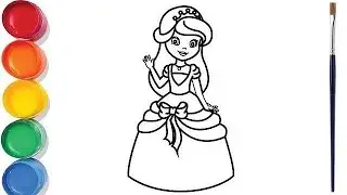Easy doll drawing | How to draw cute doll | Step by step for kids