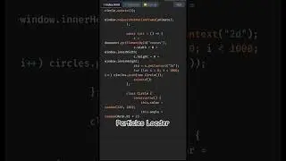 Canvas Particles Loader 😜 HTML Canvas | HTML5 Canvas Tutorial #shorts #coding #JavaScript