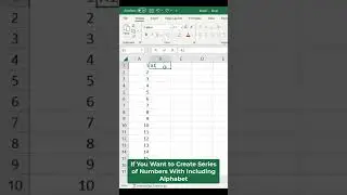 How to create a series of numbers in Excel in just 30 seconds 
