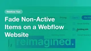 Fade Non-Active Items on a Webflow Website