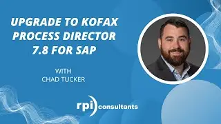 Upgrade to Kofax Process Director 7.8 for SAP