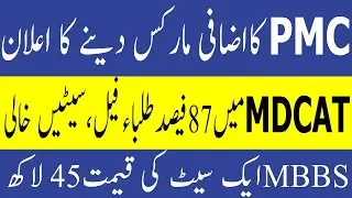MDCAT Grace Marks PMC MDCAT Passing Marks PMC MDCAT 2021 latest News MDCAT 2021 MDCAT 2021 Result