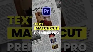 Text match cut in premiere pro | 