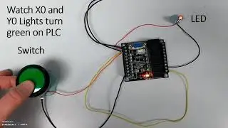Video Tutorial 2 - FX1N Programmable Logic Controller PLC - Push Button and LED