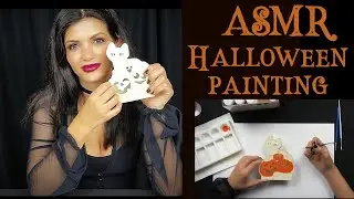 ASMR | 🎃 Soft-Spoken Halloween Painting