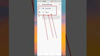 how to set Default SMS app  for Infinix mobile 