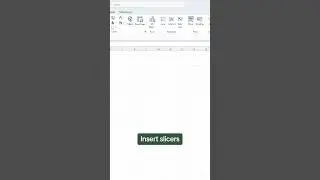 How to quickly filter data with slicer buttons. 🤯 #excel #tutorial #filter