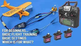 Tutorial for RC Airplane Modeling Beginners. Basic Flight Training. Basic Settings