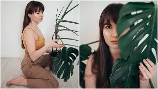 ИДЕИ ДЛЯ ФОТО / ФОТОСЕССИЯ В ДОМАШНИХ УСЛОВИЯХ / САМ СЕБЕ ФОТОГРАФ / SELF PORTRAITS WITH PLANT
