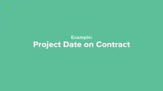 Organize with Projects / Lesson 2: Adding a Project Date