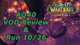 AQ40 VOD review and Run 10/26 | Run starts at 