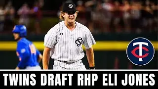 Minnesota Twins select RHP ELI JONES in the 7th Round || MLB DRAFT 2024