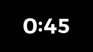 45 Seconds | Countdown Timer With Sound Effects 4K 🔥 ( No Copyright )