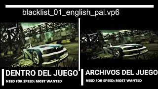 Extraer los Videos de Need For Speed: Most Wanted (2005) Formato vp6 a AVI - Tutorial + Descarga