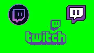 Twitch Logo/Icon Animated Green Screen, alpha channel | Free Download