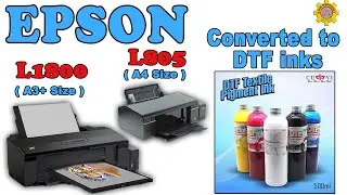 Epson L1800 Converted to DTF inks ll  Lad Support ll 
