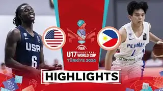 USA 🇺🇸 vs Philippines 🇵🇭 | Highlights | FIBA U17 Basketball World Cup 2024