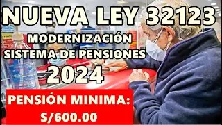 !Obligación de formalizarse!: Todo lo que debes saber sobre la Ley de Pensiones 32123 en 2024