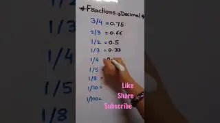 Fractions to Decimal #shorts #viraltrick