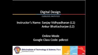 Digital Design Lecture 1: Introduction to  Digital Systems