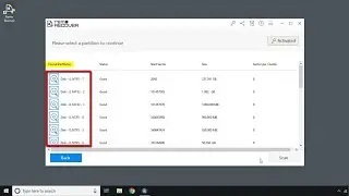 In Remo Recover 5.0 (2018 Version) how to identify the right partition from the found partitions?