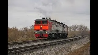 Diesel locomotive 3ТЭ10М-3615, greeting from the locomotive team