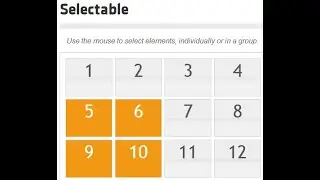 Уроки JqueryUI |  JqueryUI Selectable