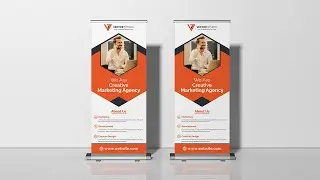 Corporate Rollup Banner - Adobe Illustrator CC Tutorial