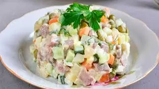 САЛАТ ОЛИВЬЕ, БЫСТРО И ОЧЕНЬ ВКУСНО / ОЛИВЬЕ САЛАТИ ТАЙЁРЛАШ