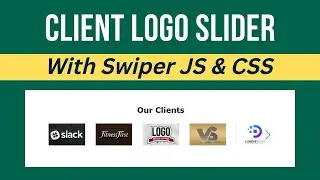 How to create Swiper Slider using Html and Css | Swiper Slider | Logo slider