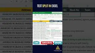 Text split in excel | #shorts #exceltips #shortfeed