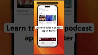 I just started a video series on building a podcast app in Flutter. 