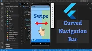 Swipeable Curved Navigation Bar - Flutter
