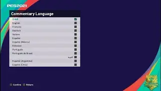 PES 2021 - Tutorial How to Change Commentary Language
