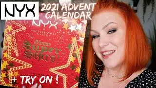 NYX PROFESSIONAL MAKEUP 24 DAY 2021 ADVENT CALENDAR UNBOXING + LIPSTICK TRY ON