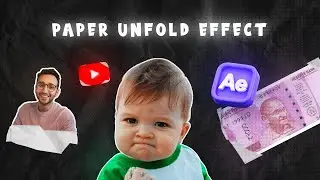 Paper Unfold Animation in After Effects - Effects like ALI ABDAAL