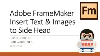 How to Insert Text and Images to a FrameMaker Side Bar (or Side Head)