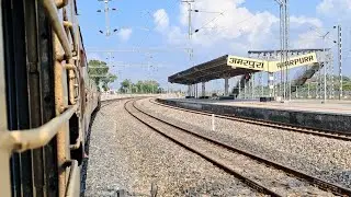 Alco Chugging & Accelerating as Marwar Jaipur Express departs Amarpura, Rajasthan, Indian Railways.