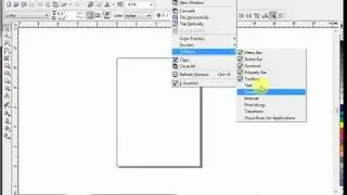view and hide toolbar in coreldraw
