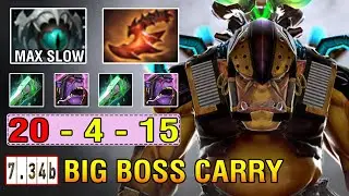 Real Big Boss [Alchemist] Hard Carry Machine Farming Max Slow Build Enemy Can't Run Dota2 7.34b