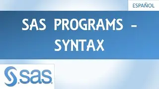 SAS Programación - SAS Programs - Syntax