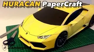 Huracan PaperCraft Build time-lapse.