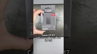 Canon LP-E17 Lithium-Ion Battery Pack (LPE17) Unboxing ASMR #shorts #unboxing #asmr #canon #battery