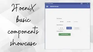 JFoeniX basic components showcase