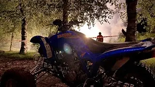 В Эпицентр Салюта на квадроцикле Yamaha Raptor 660R! По Ночному городу на Ямаха Раптор 660!