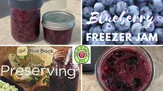 Easy Blueberry Freezer Jam #jamitupjune2.0 #easyrecipe #jam