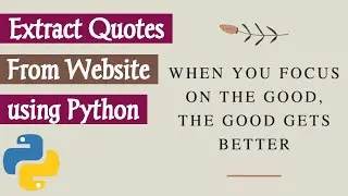 Random Quote Generator using Python